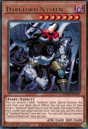Darklord Nasten (MAGO-EN107) - Maximum Gold 1st Edition - Premium Yugioh Single from Konami - Just $0.25! Shop now at Game Crave Tournament Store