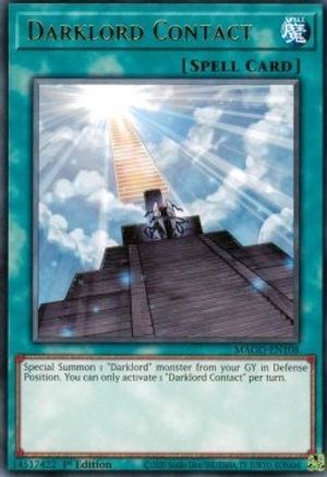 Darklord Contact (MAGO-EN108) - Maximum Gold 1st Edition - Premium Yugioh Single from Konami - Just $0.25! Shop now at Game Crave Tournament Store