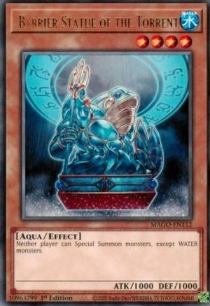 Barrier Statue of the Torrent (MAGO-EN112) - Maximum Gold 1st Edition - Premium Yugioh Single from Konami - Just $1.27! Shop now at Game Crave Tournament Store