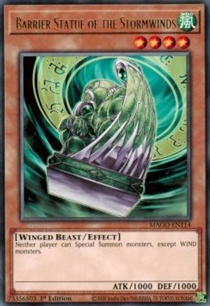 Barrier Statue of the Stormwinds (MAGO-EN114) - Maximum Gold 1st Edition - Premium Yugioh Single from Konami - Just $0.25! Shop now at Game Crave Tournament Store