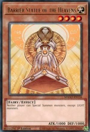 Barrier Statue of the Heavens (MAGO-EN116) - Maximum Gold 1st Edition - Premium Yugioh Single from Konami - Just $0.60! Shop now at Game Crave Tournament Store