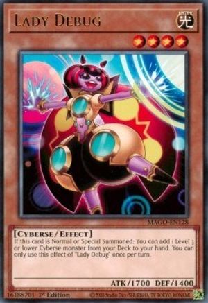 Lady Debug (MAGO-EN128) - Maximum Gold 1st Edition - Premium Yugioh Single from Konami - Just $0.89! Shop now at Game Crave Tournament Store