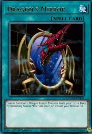 Dragon's Mirror (MAGO-EN142) - Maximum Gold 1st Edition - Premium Yugioh Single from Konami - Just $0.36! Shop now at Game Crave Tournament Store