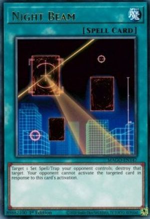 Night Beam (MAGO-EN147) - Maximum Gold 1st Edition - Premium Yugioh Single from Konami - Just $0.25! Shop now at Game Crave Tournament Store