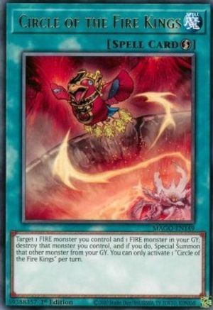 Circle of the Fire Kings (MAGO-EN149) - Maximum Gold 1st Edition - Premium Yugioh Single from Konami - Just $0.25! Shop now at Game Crave Tournament Store
