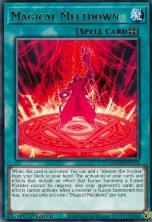 Magical Meltdown (MAGO-EN152) - Maximum Gold 1st Edition - Premium Yugioh Single from Konami - Just $1.82! Shop now at Game Crave Tournament Store
