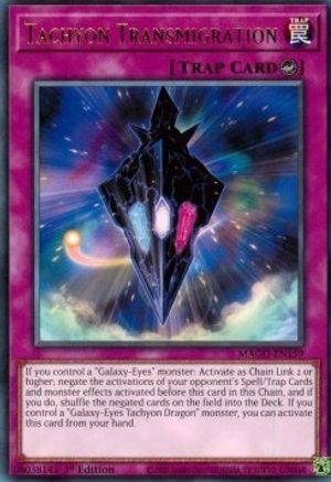 Tachyon Transmigration (MAGO-EN159) - Maximum Gold 1st Edition - Premium Yugioh Single from Konami - Just $0.36! Shop now at Game Crave Tournament Store