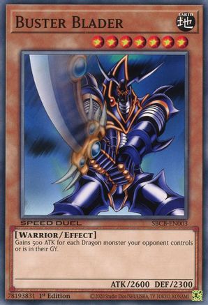 Buster Blader (SBCB-EN003) - Speed Duel: Battle City Box 1st Edition - Premium Yugioh Single from Konami - Just $0.25! Shop now at Game Crave Tournament Store