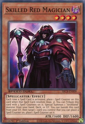 Skilled Red Magician (SBCB-EN009) - Speed Duel: Battle City Box 1st Edition - Premium Yugioh Single from Konami - Just $0.25! Shop now at Game Crave Tournament Store