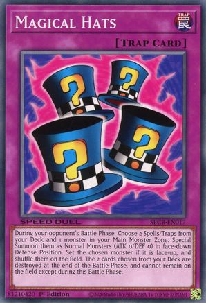 Magical Hats (SBCB-EN017) - Speed Duel: Battle City Box 1st Edition - Premium Yugioh Single from Konami - Just $0.25! Shop now at Game Crave Tournament Store