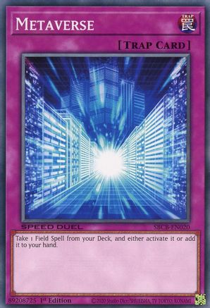 Metaverse (SBCB-EN020) - Speed Duel: Battle City Box 1st Edition - Premium Yugioh Single from Konami - Just $0.46! Shop now at Game Crave Tournament Store