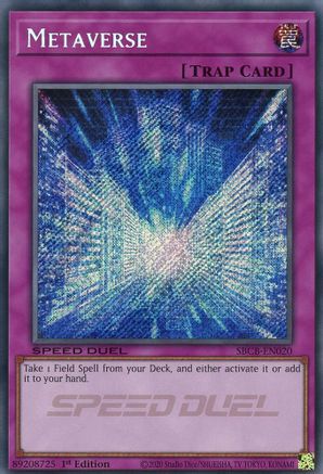 Metaverse (Secret) (SBCB-EN020) - Speed Duel: Battle City Box 1st Edition - Premium Yugioh Single from Konami - Just $4.40! Shop now at Game Crave Tournament Store