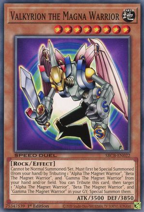 Valkyrion the Magna Warrior (SBCB-EN022) - Speed Duel: Battle City Box 1st Edition - Premium Yugioh Single from Konami - Just $0.37! Shop now at Game Crave Tournament Store