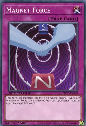 Magnet Force (SBCB-EN040) - Speed Duel: Battle City Box 1st Edition - Premium Yugioh Single from Konami - Just $0.46! Shop now at Game Crave Tournament Store