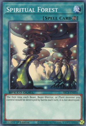 Spiritual Forest (SBCB-EN056) - Speed Duel: Battle City Box 1st Edition - Premium Yugioh Single from Konami - Just $0.26! Shop now at Game Crave Tournament Store