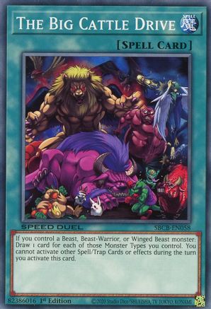 The Big Cattle Drive (SBCB-EN058) - Speed Duel: Battle City Box 1st Edition - Premium Yugioh Single from Konami - Just $0.08! Shop now at Game Crave Tournament Store