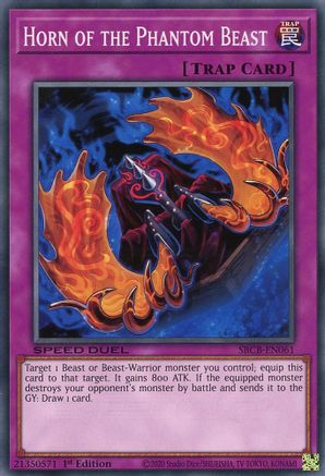 Horn of the Phantom Beast (SBCB-EN061) - Speed Duel: Battle City Box 1st Edition - Premium Yugioh Single from Konami - Just $0.24! Shop now at Game Crave Tournament Store