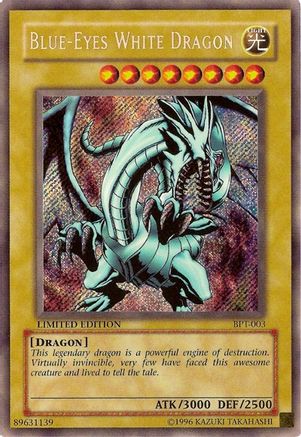 Blue-Eyes White Dragon (BPT-003) - 2002 Collectors Tin Limited - Premium Yugioh Single from Konami - Just $13.17! Shop now at Game Crave Tournament Store