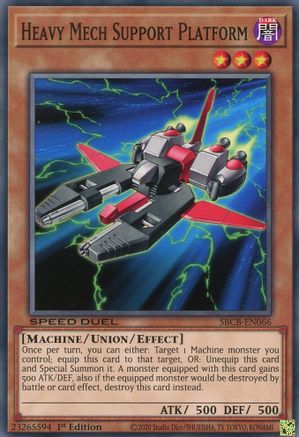 Heavy Mech Support Platform (SBCB-EN066) - Speed Duel: Battle City Box 1st Edition - Premium Yugioh Single from Konami - Just $0.25! Shop now at Game Crave Tournament Store