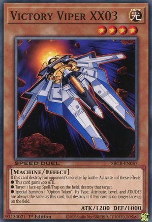 Victory Viper XX03 (SBCB-EN067) - Speed Duel: Battle City Box 1st Edition - Premium Yugioh Single from Konami - Just $0.25! Shop now at Game Crave Tournament Store