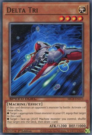 Delta Tri (SBCB-EN073) - Speed Duel: Battle City Box 1st Edition - Premium Yugioh Single from Konami - Just $0.08! Shop now at Game Crave Tournament Store