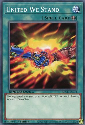 United We Stand (SBCB-EN074) - Speed Duel: Battle City Box 1st Edition - Premium Yugioh Single from Konami - Just $0.35! Shop now at Game Crave Tournament Store