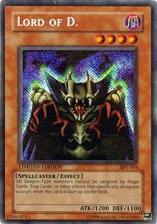 Lord of D. (BPT-004) - 2002 Collectors Tin Limited - Premium Yugioh Single from Konami - Just $15.47! Shop now at Game Crave Tournament Store