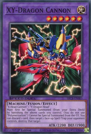 XY-Dragon Cannon (SBCB-EN083) - Speed Duel: Battle City Box 1st Edition - Premium Yugioh Single from Konami - Just $0.97! Shop now at Game Crave Tournament Store