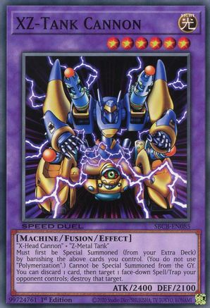 XZ-Tank Cannon (SBCB-EN085) - Speed Duel: Battle City Box 1st Edition - Premium Yugioh Single from Konami - Just $0.39! Shop now at Game Crave Tournament Store