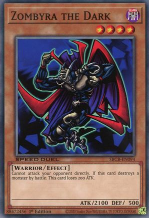 Zombyra the Dark (SBCB-EN094) - Speed Duel: Battle City Box 1st Edition - Premium Yugioh Single from Konami - Just $0.54! Shop now at Game Crave Tournament Store