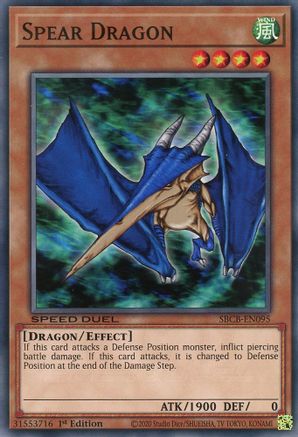 Spear Dragon (SBCB-EN095) - Speed Duel: Battle City Box 1st Edition - Premium Yugioh Single from Konami - Just $0.27! Shop now at Game Crave Tournament Store