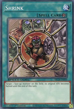 Shrink (SBCB-EN099) - Speed Duel: Battle City Box 1st Edition - Premium Yugioh Single from Konami - Just $1.20! Shop now at Game Crave Tournament Store