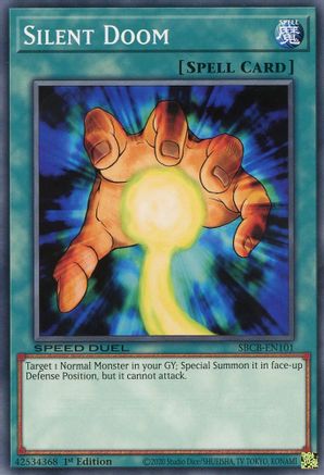Silent Doom (SBCB-EN101) - Speed Duel: Battle City Box 1st Edition - Premium Yugioh Single from Konami - Just $0.26! Shop now at Game Crave Tournament Store