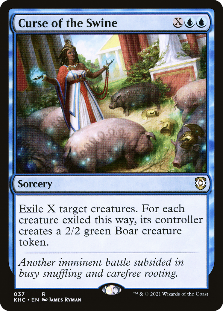 Curse of the Swine (KHC-037) - Kaldheim Commander - Premium MTG Single from Wizards of the Coast - Just $0.08! Shop now at Game Crave Tournament Store