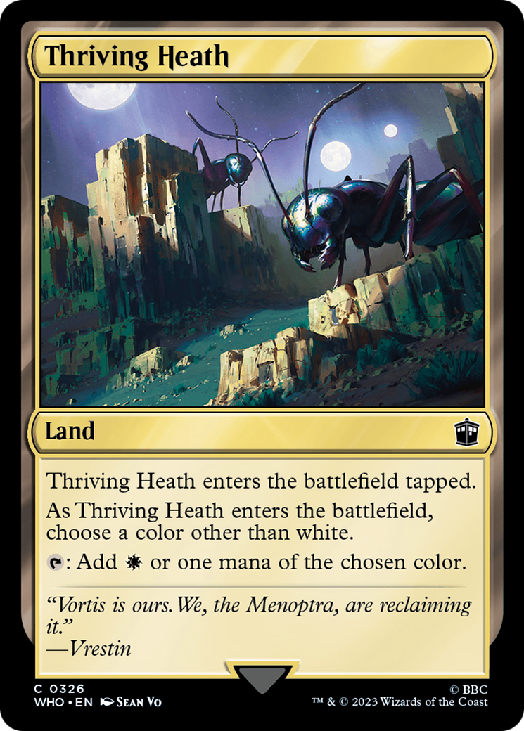 Thriving Heath (WHO-326) - Doctor Who - Premium MTG Single from Wizards of the Coast - Just $0.08! Shop now at Game Crave Tournament Store