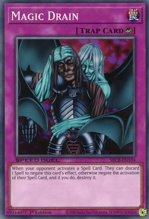 Magic Drain (SBCB-EN104) - Speed Duel: Battle City Box 1st Edition - Premium Yugioh Single from Konami - Just $0.26! Shop now at Game Crave Tournament Store