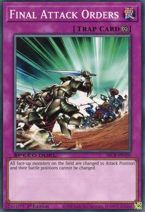 Final Attack Orders (SBCB-EN105) - Speed Duel: Battle City Box 1st Edition - Premium Yugioh Single from Konami - Just $0.25! Shop now at Game Crave Tournament Store