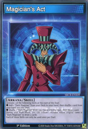 Magician's Act (SBCB-ENS09) - Speed Duel: Battle City Box 1st Edition - Premium Yugioh Single from Konami - Just $0.08! Shop now at Game Crave Tournament Store