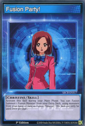 Fusion Party! (SBCB-ENS17) - Speed Duel: Battle City Box 1st Edition - Premium Yugioh Single from Konami - Just $0.13! Shop now at Game Crave Tournament Store