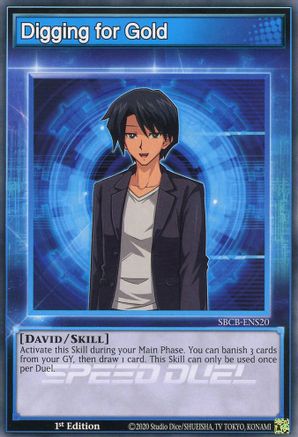 Digging for Gold (SBCB-ENS20) - Speed Duel: Battle City Box 1st Edition - Premium Yugioh Single from Konami - Just $0.24! Shop now at Game Crave Tournament Store