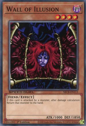 Wall of Illusion (SBCB-EN113) - Speed Duel: Battle City Box 1st Edition - Premium Yugioh Single from Konami - Just $0.50! Shop now at Game Crave Tournament Store