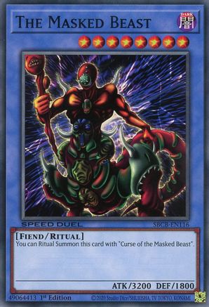 The Masked Beast (SBCB-EN116) - Speed Duel: Battle City Box 1st Edition - Premium Yugioh Single from Konami - Just $0.25! Shop now at Game Crave Tournament Store