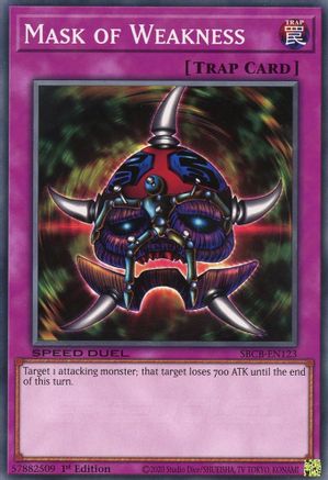 Mask of Weakness (SBCB-EN123) - Speed Duel: Battle City Box 1st Edition - Premium Yugioh Single from Konami - Just $0.25! Shop now at Game Crave Tournament Store