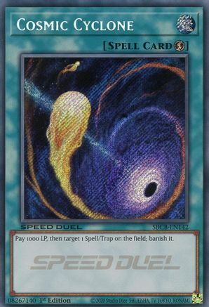 Cosmic Cyclone (Secret) (SBCB-EN142) - Speed Duel: Battle City Box 1st Edition - Premium Yugioh Single from Konami - Just $1.27! Shop now at Game Crave Tournament Store
