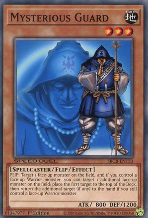 Mysterious Guard (SBCB-EN150) - Speed Duel: Battle City Box 1st Edition - Premium Yugioh Single from Konami - Just $0.25! Shop now at Game Crave Tournament Store
