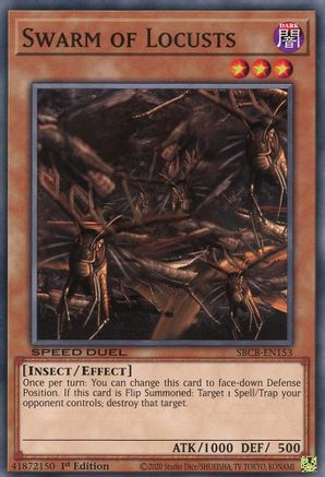 Swarm of Locusts (SBCB-EN153) - Speed Duel: Battle City Box 1st Edition - Premium Yugioh Single from Konami - Just $0.08! Shop now at Game Crave Tournament Store
