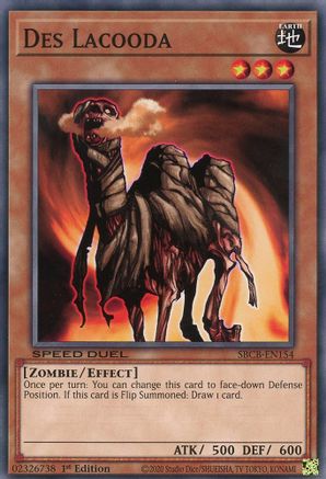 Des Lacooda (SBCB-EN154) - Speed Duel: Battle City Box 1st Edition - Premium Yugioh Single from Konami - Just $0.25! Shop now at Game Crave Tournament Store