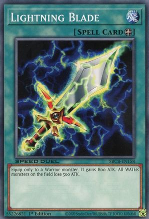Lightning Blade (SBCB-EN158) - Speed Duel: Battle City Box 1st Edition - Premium Yugioh Single from Konami - Just $0.31! Shop now at Game Crave Tournament Store