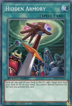 Hidden Armory (SBCB-EN163) - Speed Duel: Battle City Box 1st Edition - Premium Yugioh Single from Konami - Just $0.25! Shop now at Game Crave Tournament Store