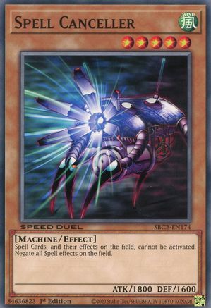 Spell Canceller (SBCB-EN174) - Speed Duel: Battle City Box 1st Edition - Premium Yugioh Single from Konami - Just $0.25! Shop now at Game Crave Tournament Store
